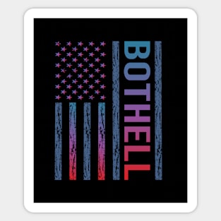 Blue Red Flag - Bothell Sticker